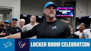 Lions at Texans postgame locker room celebration