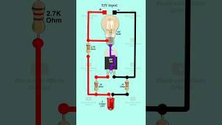12V Flashing Circuit Using IRF740 MOSFET #electronic