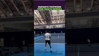 TAKUYA KOMURA FANTASTIC FOOTWORK #tennis #shorts