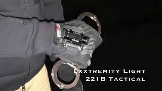 Exxtremity Glove Hands Free Flashlight for Police Tactical, Running, Safety, Dog Walking
