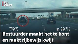 Verkeerspolitie: Volkswagen Golf rijdt 170  en veroorzaakt bijna een aanrijding! | RTV Utrecht