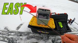 Easy DIY Ice Fishing Shuttle Hack | Helix 5 & Helix 7