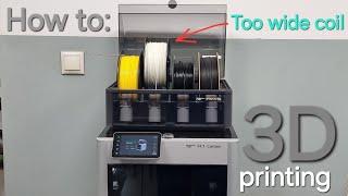 3D printer Bambu Lab - a simple solution to the wide coil problem : )