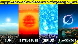 What If We Replace Sun With Extreme Space Objects? | Space Facts Malayalam | 47 ARENA