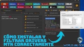  Cómo Filtrar Drivers MTK Correctamente | Cómo configurar drivers MTK | Filtrar Drivers Mediatek