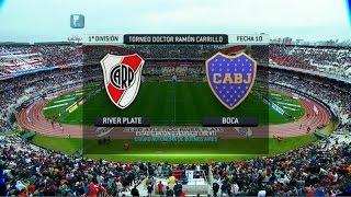 Fútbol en vivo. River - Boca. Fecha 10. Torneo Primera División 2014. FPT.