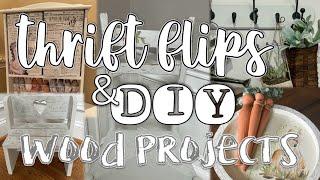 Thrift Flips & DIY Wood Projects | IOD Stamps & Transfers | Functional Home Decor