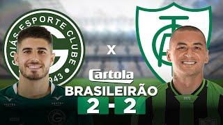 GOIÁS 2 x 2 AMÉRICA-MG Brasileirão Série A 2022 + Parciais Cartola FC 34ª Rodada | Narração