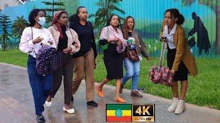 6Kilo to 4Kilo in RAIN ,  Addis Ababa walking Tour 2024 , Ethiopiao