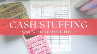 Weekly Cash Stuffing $266 | March 2025 No.1 | Low Income Cash Envelope System | Sinking Funds