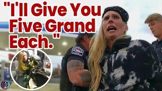 Rich Woman Offers Cops Cash—and More—to Avoid Arrest