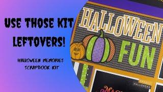 Got kit leftovers?  Halloween Memories scrapbook layout [Pixels & PaperCrafts]