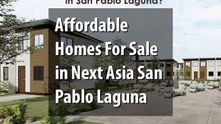 Affordable Homes For Sale in Next Asia San Pablo Laguna