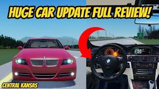 NEW HUGE CAR UPDATES & REVIEW - Central Kansas Roblox Roleplay