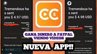 NUEVA APP!  [VideoExample] GANA DINERO a PAYPAL Viendo VÍDEOS CORTOS  ¡Ganancias Reales!