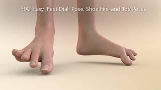 DAZ Studio BAT Easy Feet Dial Pose, Shoe Fits, and Toe Poses