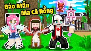 MỀU THỬ THÁCH 24GIỜ LÀM BẢO MẪU MA CÀ RỒNG TRONG MINECRAFT*REDHOOD ĐỪNG TRONG TRẺ VÀO LÚC 3 GIỜ SÁNG