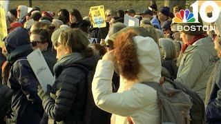 Hundreds protest Trump administration on Boston Common