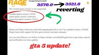 HOW TO REVERT GTAV FROM 3570 to 3521 | LSPDFR FIX JUNE 2025! #lspdfr #gta