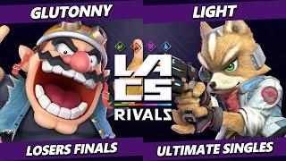 LACS Rivals LOSERS FINALS - Glutonny (Wario) Vs. Light (Fox) Smash Ultimate - SSBU