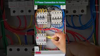 3 Phase Line Connection in Home ।। MCB Connection ।। TPN MCB ।। electrical work