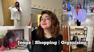 Unboxing My Organiser Rack | We Went Shopping & Played Jenga - I Lost | GlossipsVlogs