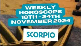 Scorpio Horoscope Weekly Astrology 18th - 24th November 2024 #weeklyastrology #shorts