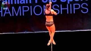 Tatjana Gordienko   second place Ukrainian Pole Sport Championships 2015