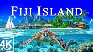 FLYING OVER FIJI 4K - Relaxing Music Along With Beautiful Tropical Paradise Nature Videos - 4K UHD