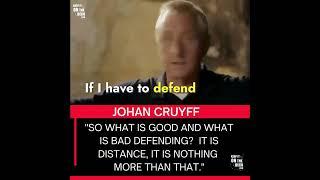 Johan Cruyff Speaking About Defending
