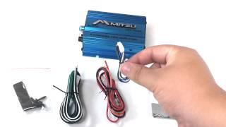 Blue Mitzu MIT-75AZ motorcycle audio amplifier amp mit75az