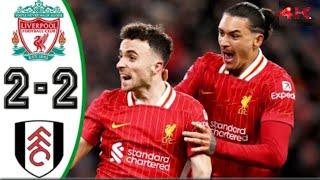 Liverpool vs Fulham 2-2 - All Goals & Highlights - 2024