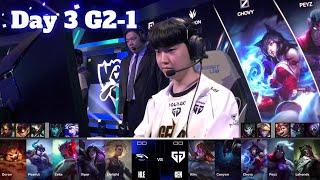 HLE vs GEN - Game 1 | Day 3 LoL Worlds 2024 Swiss Stage | Hanwha Life vs Gen.G G1 full