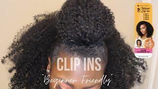 Sensationnel Curly Clip-Ins VIRAL Easy Half Up Half Down| Curls Kinks N Co. Game Changer| AYEECOURT