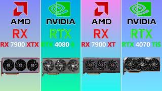 RX 7900 XTX vs RTX 4080 SUPER vs RX 7900 XT vs RTX 4070 Ti SUPER Test