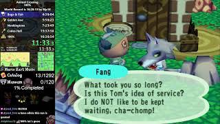 Animal Crossing 100% Speedrun in 15:53:03 (1/2) [WR]