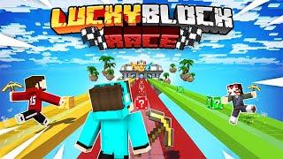 KITA MAIN BALAP LUCKY BLOCK HIDUP ATAU MATI DI MINECRAFT