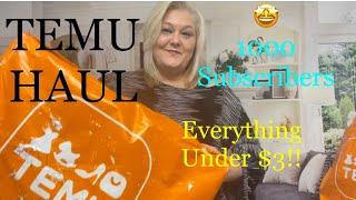 TEMU HAUL- EVERYTHING UNDER $3!!