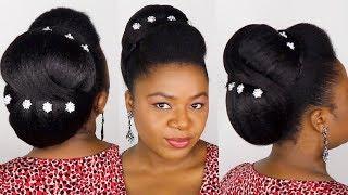 Quick and Easy Bridal Updo / Pompadour with Elegant Bun