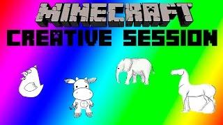 Minecraft Creative Session W/ Cybertor [1] A MIXTURE OF 2