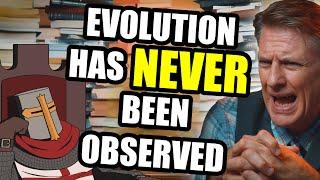 Creationist MORON Claims Evolution Has NEVER Been Observed (Answer In Genesis)