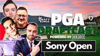 LIVE Sony Open PGA Draft | PGA Draftcast | DraftKings Golf Tips & DFS Picks