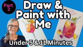 Draw and Paint Along with Me, Capturing Memories Part 2 #arttips #paintwithme #kariwaltz