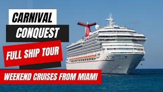 Carnival Conquest Full Tour 2025 | Weekend Cruises From Miami