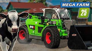 LS25 XXL Milchkühe - Kuhstall für über 250 Tiere  | Mega Farm #15 | Farming Simulator 25