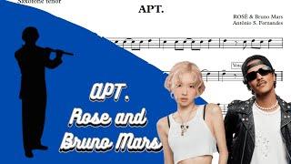 APT - Rose and Bruno Mars [SheetMusic] Flauta PlayAlong