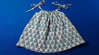 summer baby frock cutting and stitching / very easy and simple method