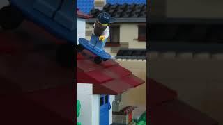 LEGO Dude Perfect: Ty Skateboarding Off the Roof #shorts #dudeperfect