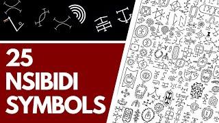 Learn Nsibidi Script - 25 Nsibidi Symbols