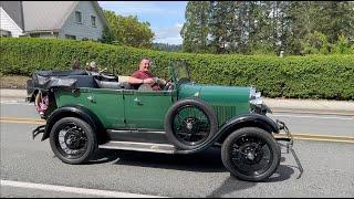 Spencer Gordon and his 1929 Model A Ford Phaeton